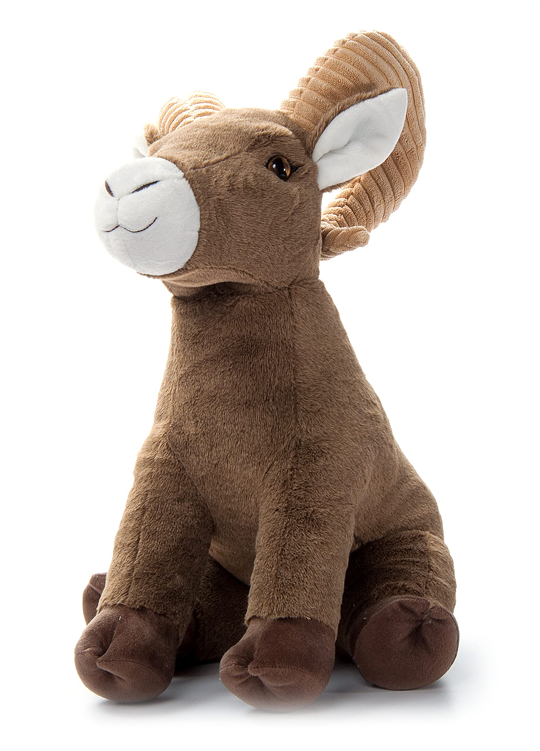 The Petting Zoo Big Horn Sheep Stuffed Animal Plushie Gifts for Kids Wild Onez Wildlife Animals Jumbo Big