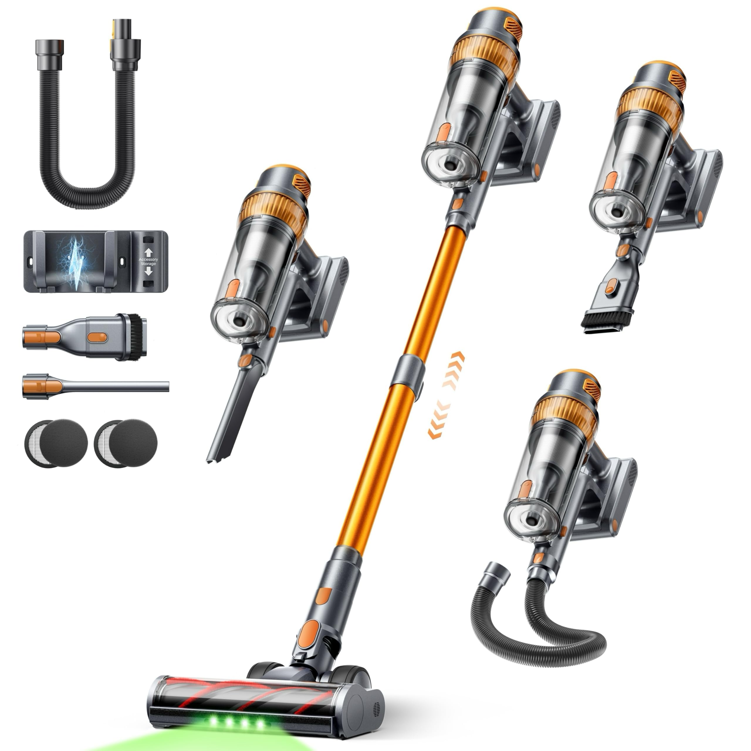 Oferta: 50KPA/600W/65Min (Eco) Aspiradora sin Cable, Aspirador Es...