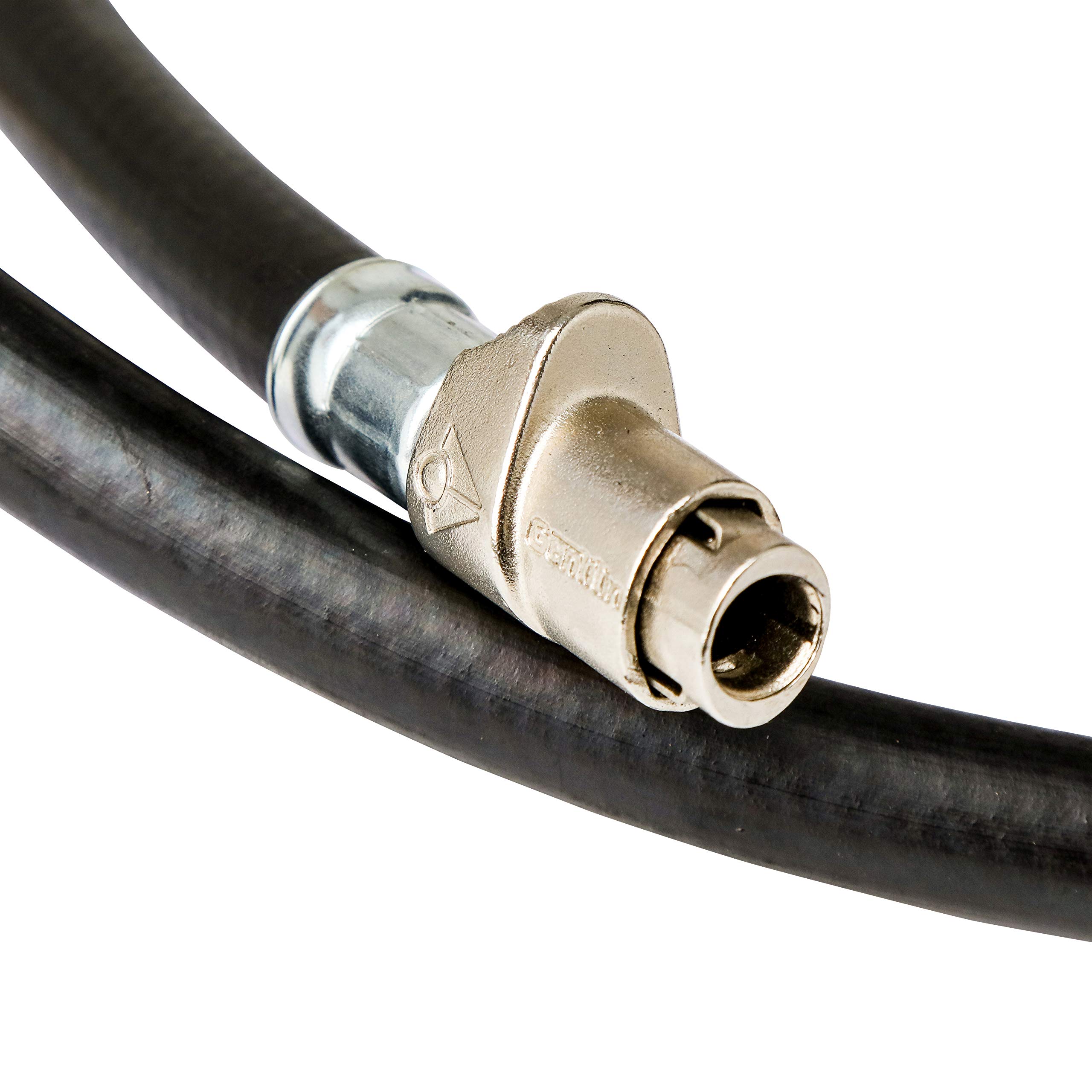 ABAC Gonfiagomme PRO - Approvato CEE - Manometro 80 mm - Tubo flessibile 1,5 m - Uso professionale (auto, camion) - Peso: 0,9 kg