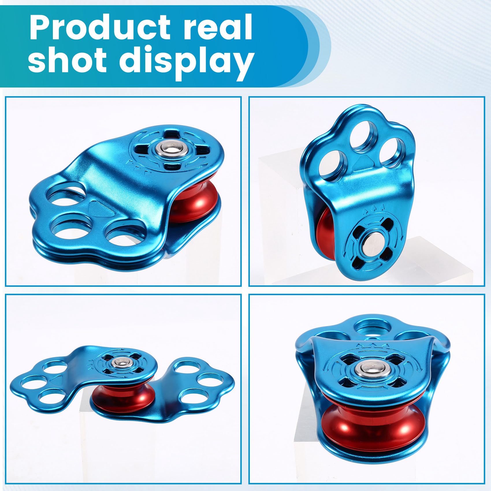 Poulie d'escalade 30KN pour Corde 14 mm, Poulie Simple à Roulement à Billes