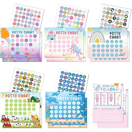 Potty Sticker Chart for Girls: Make Potty Training Fun!