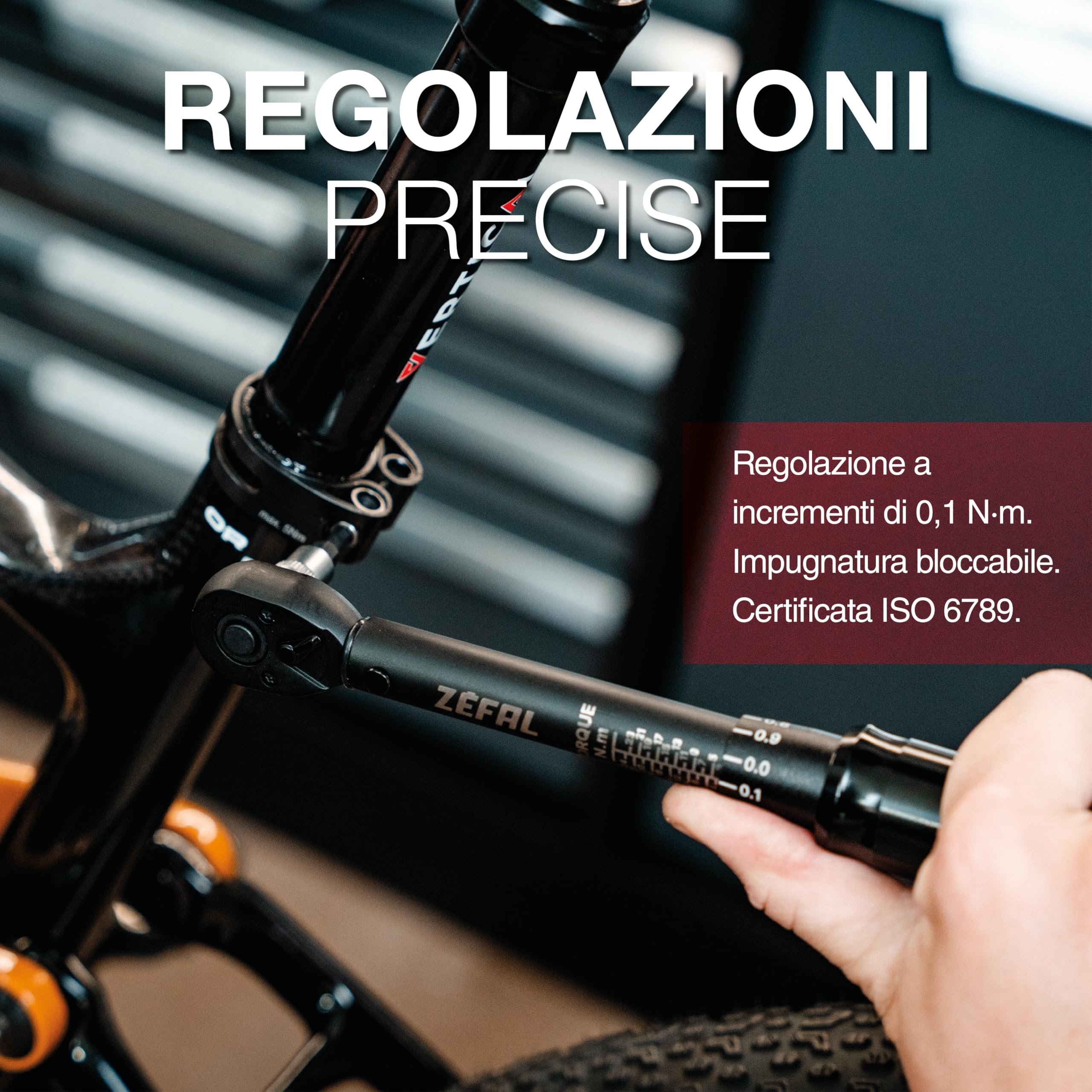 ZEFAL Z Torque Wrench Chiave Dinamometrica Bici 2-24 Nm – Regolazione a Passi di 0,1 Nm – Compatibile con Parti in Carbonio – Manutenzione Bicicletta con Set Completo di Inserti Esagonali e Torx
