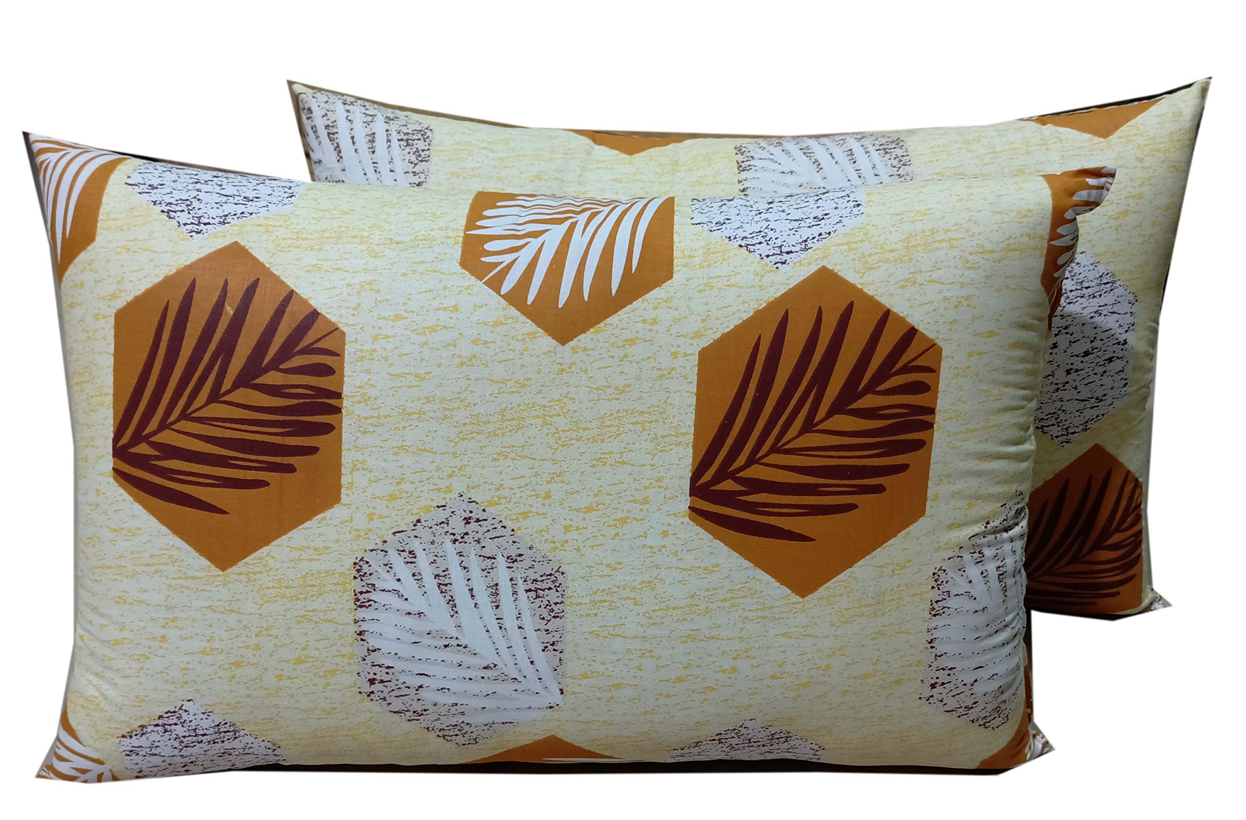 Everwey Enterprise Medium Hard Cotton Printed Pillow (17 x 27 inches) Set of 2/2 Pillows