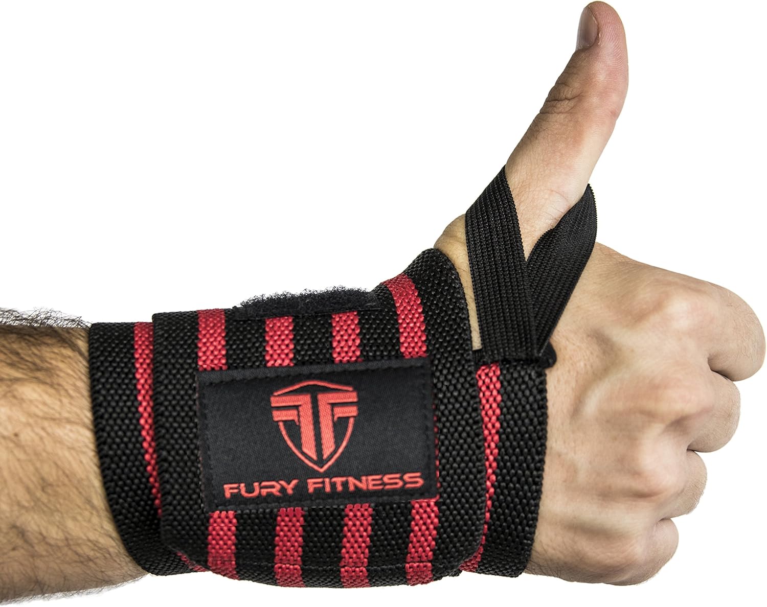 Wrist Wrap for Bodybuilding & Crossfit with Thumb Loops, Weightlifting