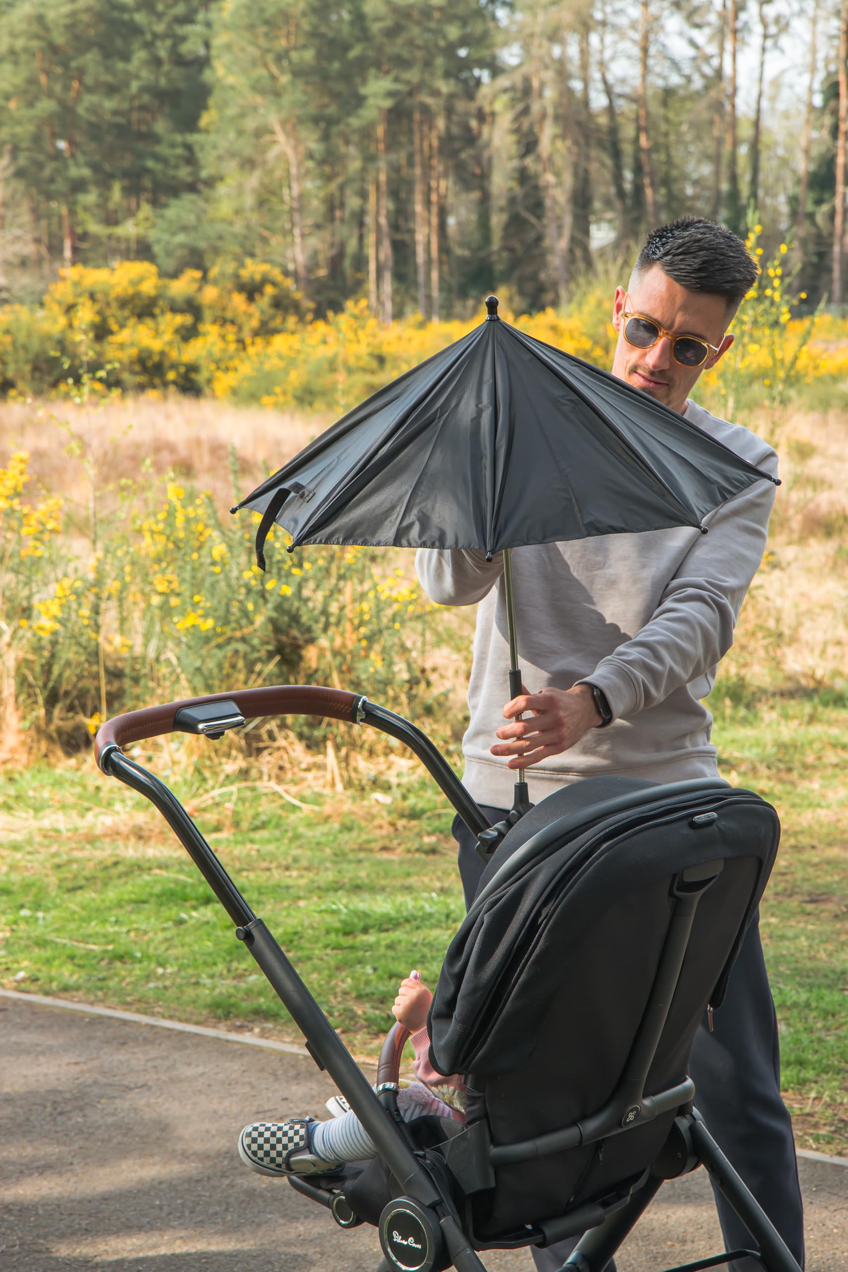 LittleLife Parasol universel pour poussette et poussette, protection solaire UPF40 pour bébé et nourrisson