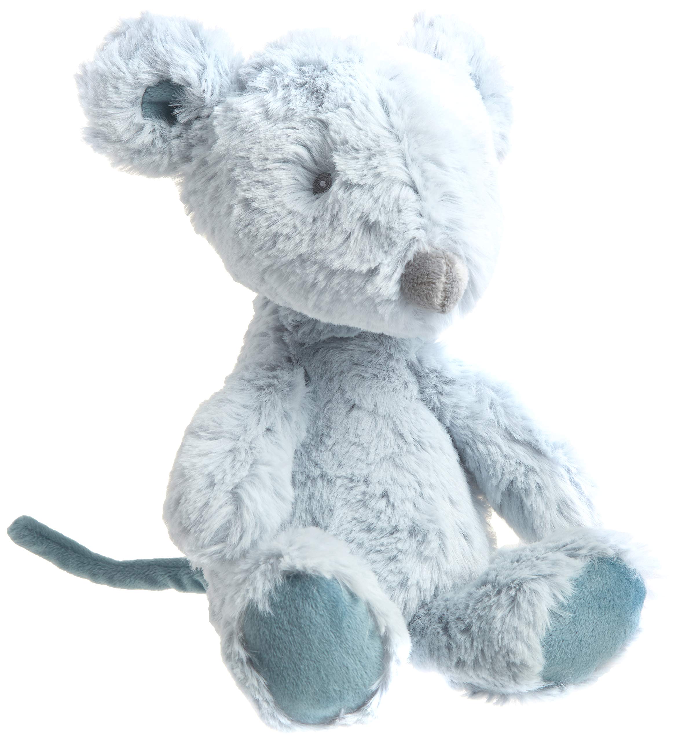 Baby Baby Toothpick Spencer Mouse Plush Stuffed Animal, Grey, 12”, Blue