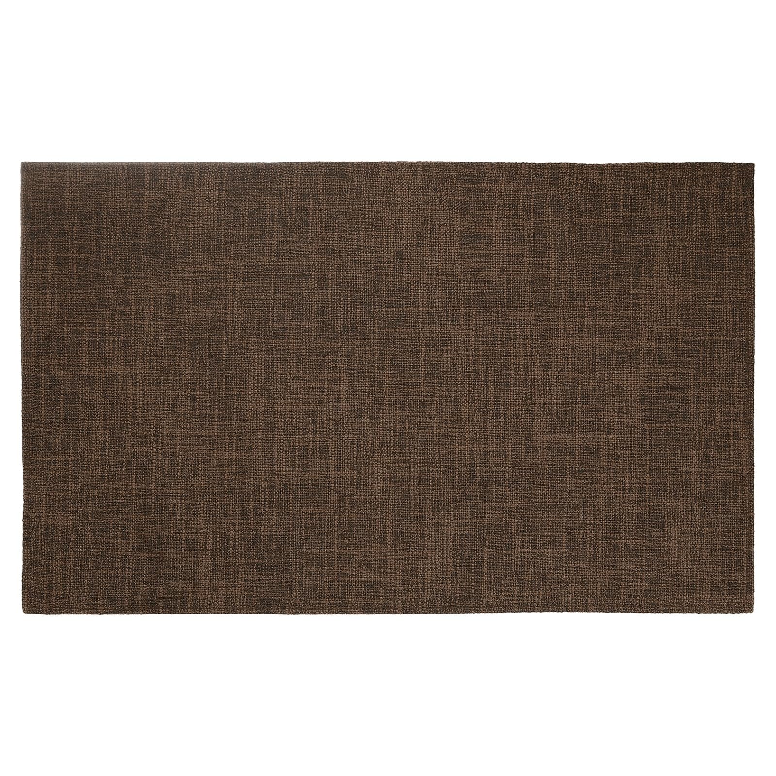 Sets de table en lin marron rectangulaires lavables de 30,5 x 45,7 cm