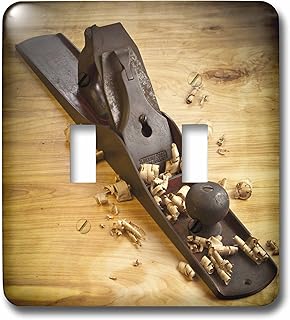 3dRose lsp_93946_2 Oregon, Keizer, Antique Wood Planer, Carpentry - Us38 Rbr0150 - Rick A. Brown - Double Toggle Switch