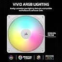 CORSAIR RS140 ARGB 140mm PWM Fan – Daisy-Chain Connection – Low-Noise – Magnetic Dome Bearing – Single Pack – White gallery image