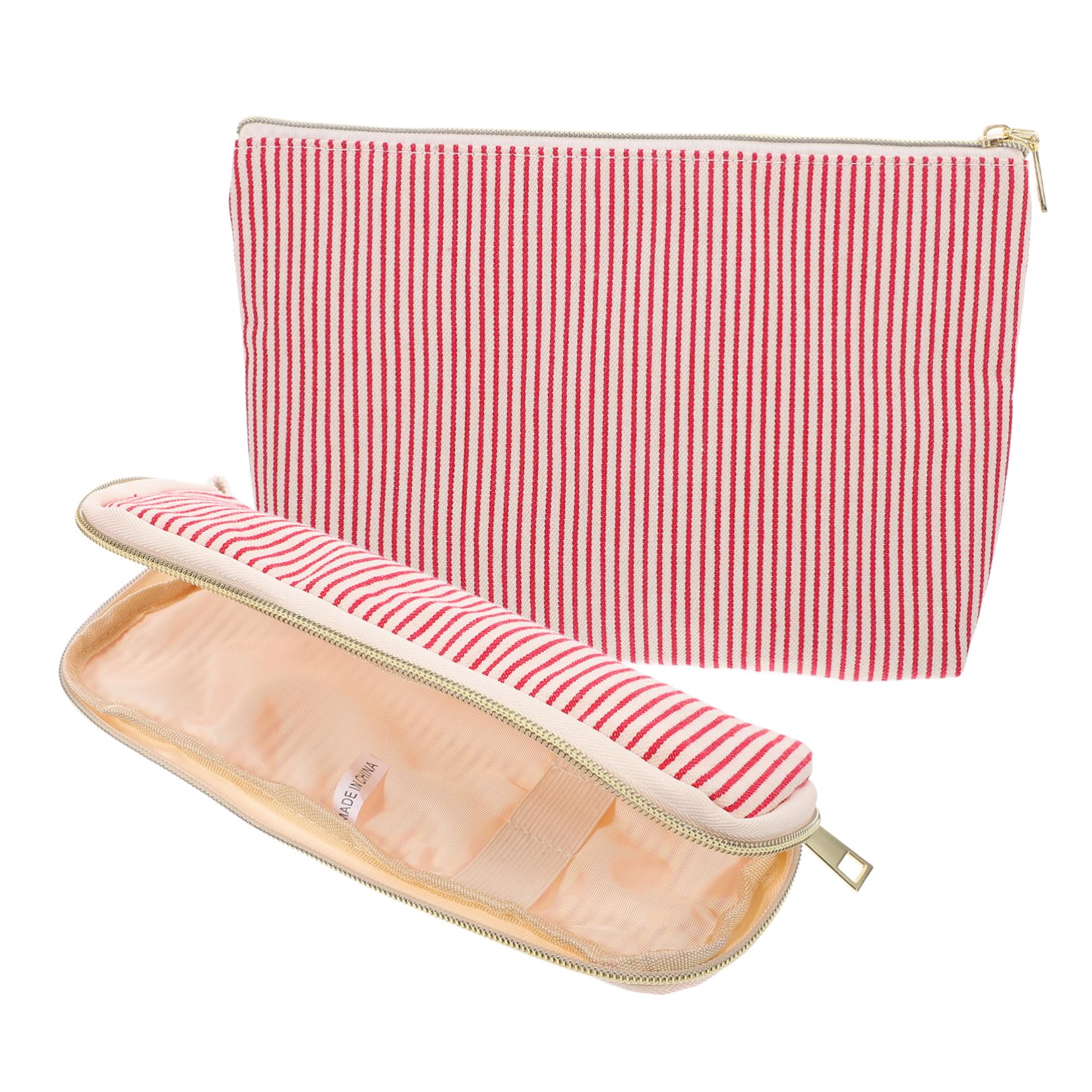 minkissy 6stücke Große Kosmetiktasche Für Reisen Kosmetik-Organizer Mit Hohem Fassungsvermögen Für Make-up Toilettenartikel Und Persönliche Gegenstände Gestreift
