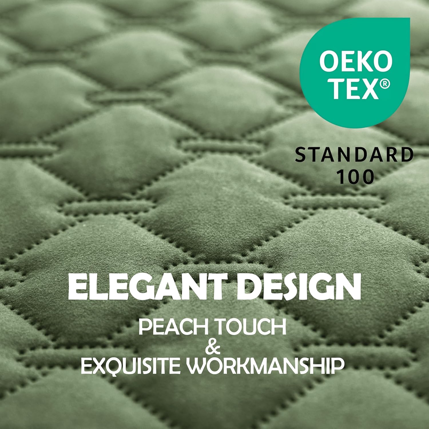 gogobunny 100% Double-Sided Waterproof Dog Bed Cover Pet Blanket Sofa Couch Furniture Protector for Puppy Large Dog Cat, Reversible (30x70 Inch (Pack of 1), Dark Green/Light Green) - Image 4