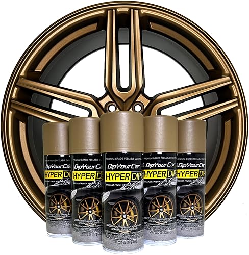 DipYourCar. com HyperDip - Kit de pintura para ruedas  Juego de bricolaje con latas de capa de inmersión automotriz pulverizable  Protección