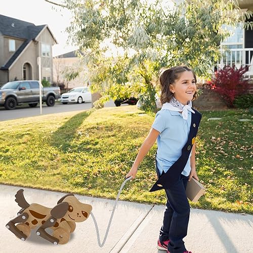 Miniatura 8 de LKYOXS Juguetes para caminar de cocodrilo bailarín  Juguete de madera de cocodrilo para bebé  Juguete de madera para tirar y empujar MT5062