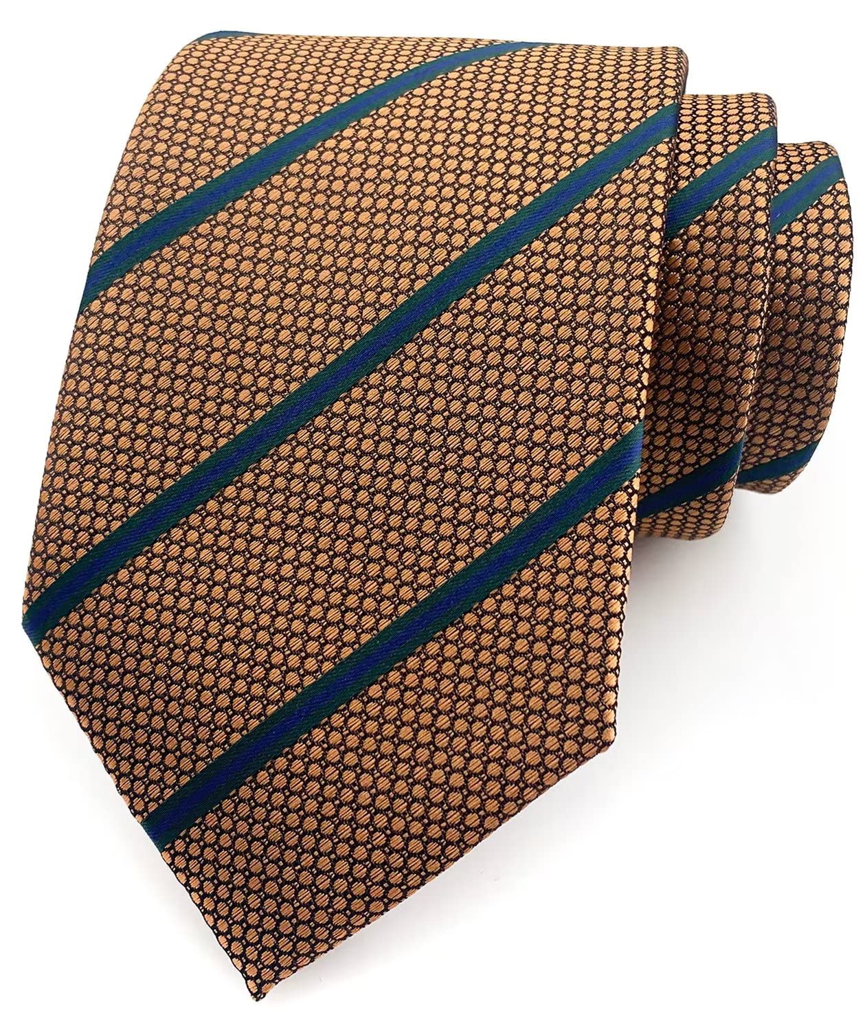 CtskyteCtskyte Men's Classic Stripe Ties Woven Pattern Business Formal Designer Neckties