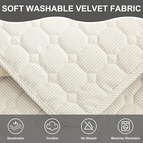 Vista 20 de Fundas para sofá, fundas universales mágicas para sofá, fundas elásticas para sofá en forma de L para sofá seccional, funda para sofá de 3 cojines