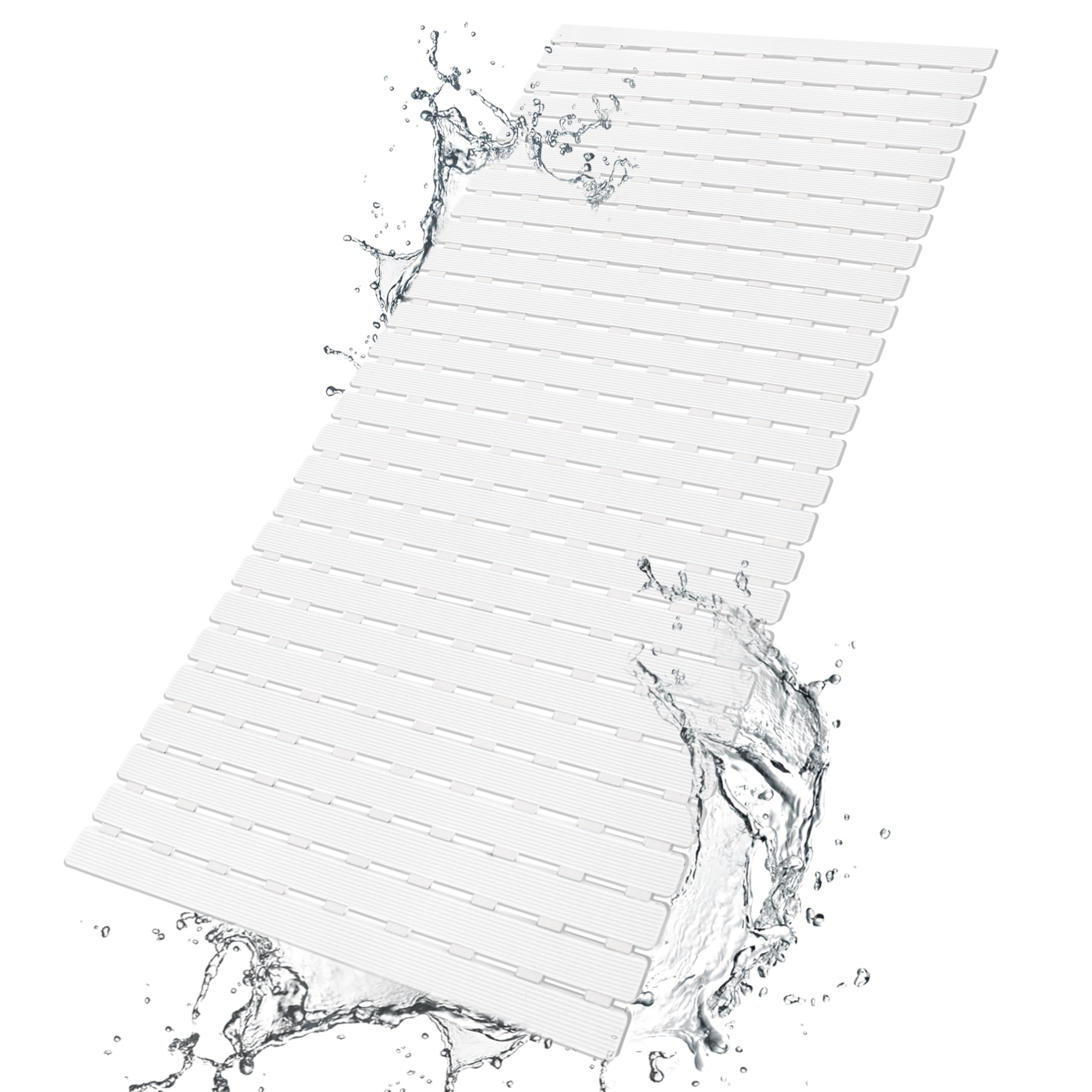 BEMISO Shower Mat Non Slip Bathtub Mat 37.4 x 15.7 Inch Bath Mat for Tub