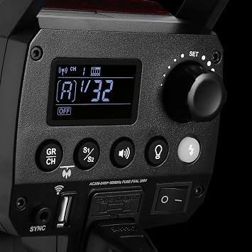 Godox MS300-V 300W Studio Flash COD LED Adjustment Light 2.4G Wireless X System 5600K Bowen Mount Monolight with Reflector for Wedding Photography GN58