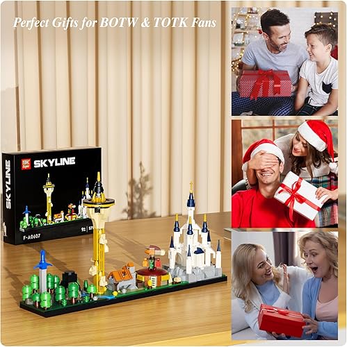 Miniatura 6 de Architecture TOTK Skyline - Juego de construcción de modelos coleccionables, regalos para adultos y niños mayores de 9 años (579 piezas)