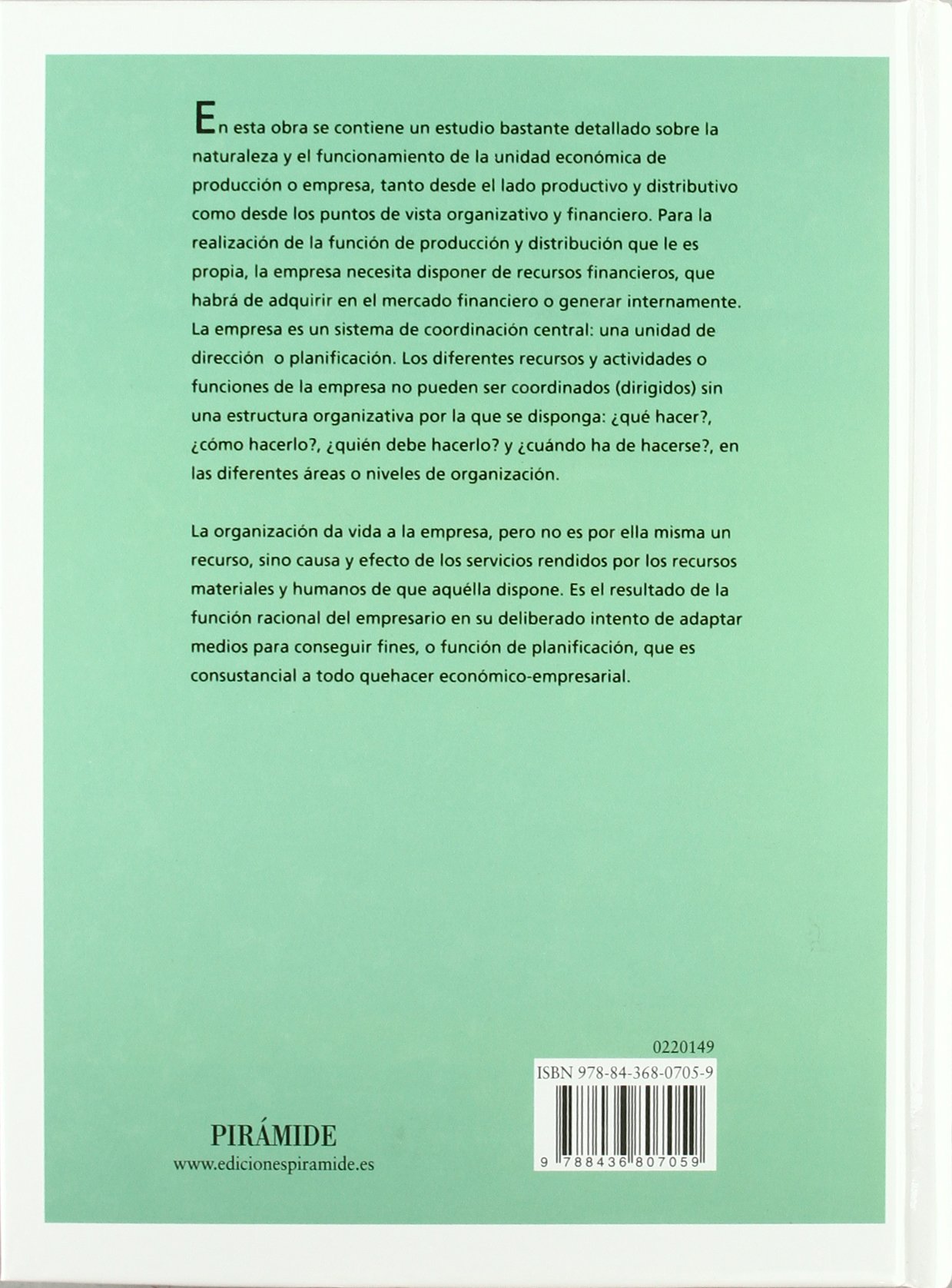 Curso de economía de la empresa / Course of the business economy