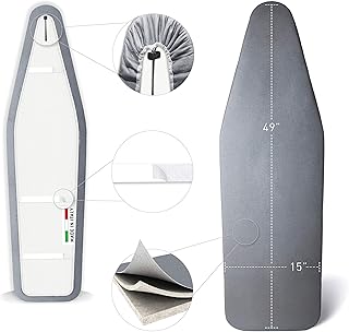 Sponsored Ad - TIVIT Ironing Board Covers 15 x 49 Durable Alumitek PRO Heat Reflective Silicone Pads are Scorch & Stain Re...