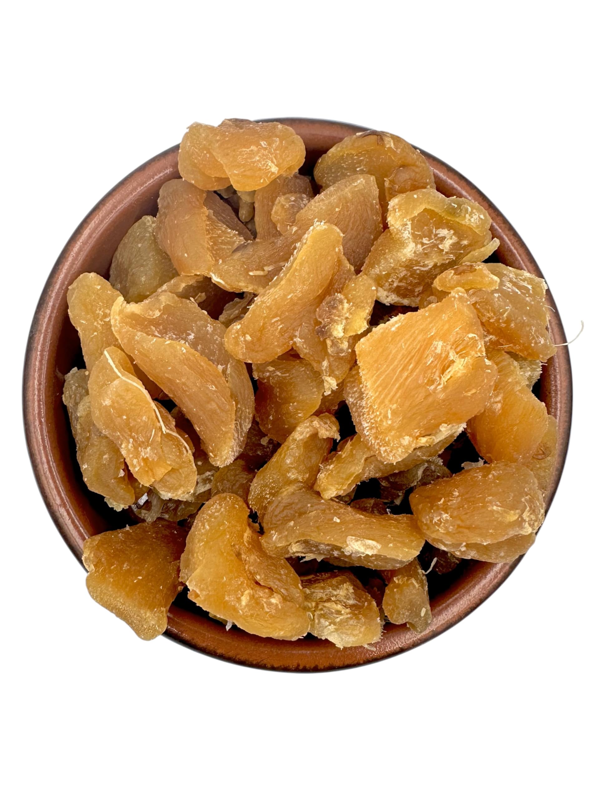 Crystallized Ginger Dried Fruit 30g - 4.9kg No Sugar Added - Zingiber Officinale (70 Grams)