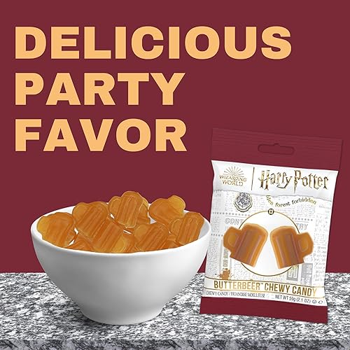 Miniatura 5 de Caramelos de gomitas de cerveza de mantequilla, caramelos masticables con sabor a caramelo, golosinas temáticas de series de películas, 2.1 onzas