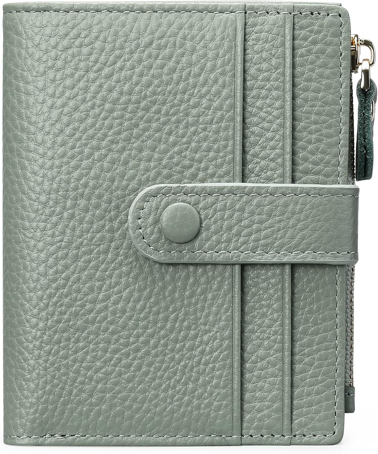 FALAN MULE Small Wallets for Women RFID Blocking Slim Bifold Leather Womens Wallet with Zipper Coin Purse