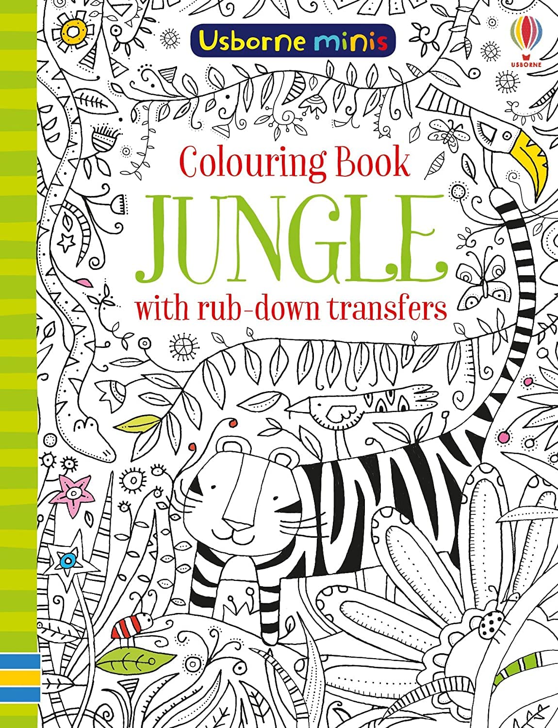 Usborne GB Colouring Book Jungle with Rub Downs