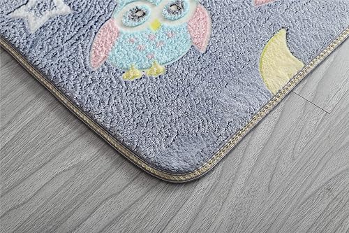 Miniatura 30 de Alfombra luminosa que brilla en la oscuridad para dormitorio, sala de estar, única, suave, lavable, moderna, alfombra de interior para dormitorio