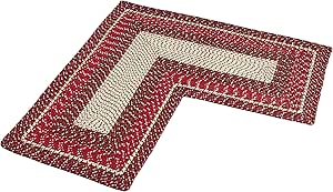 Amazon.com: Collections Etc Braided Basic L-Shaped Corner Rug: Home ...