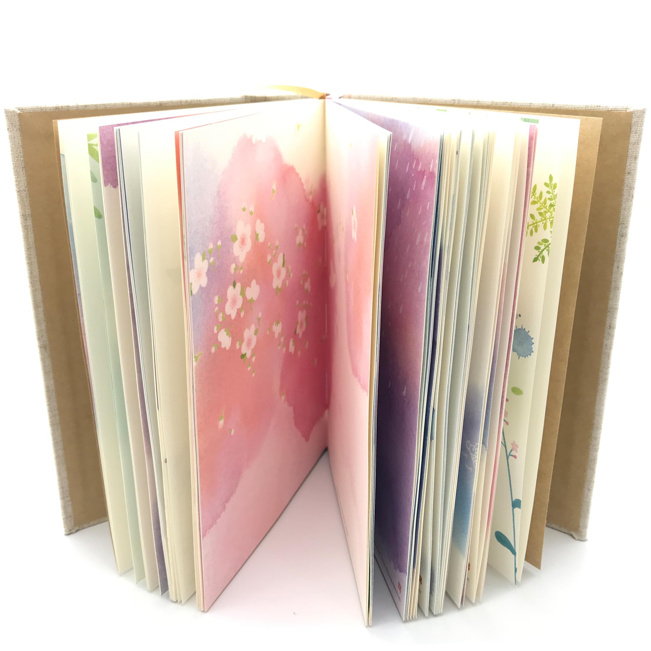 SIIXU Colorful Lined Notebook (Floral-A, A5-Blank)