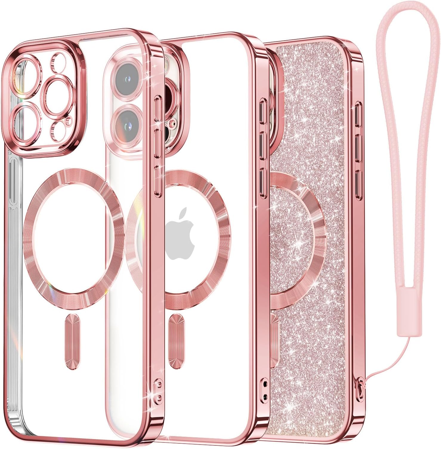 For IPhone 14 Pro Max 13 12 11 Girly Cute Heart Bracelet Case - Foto 6