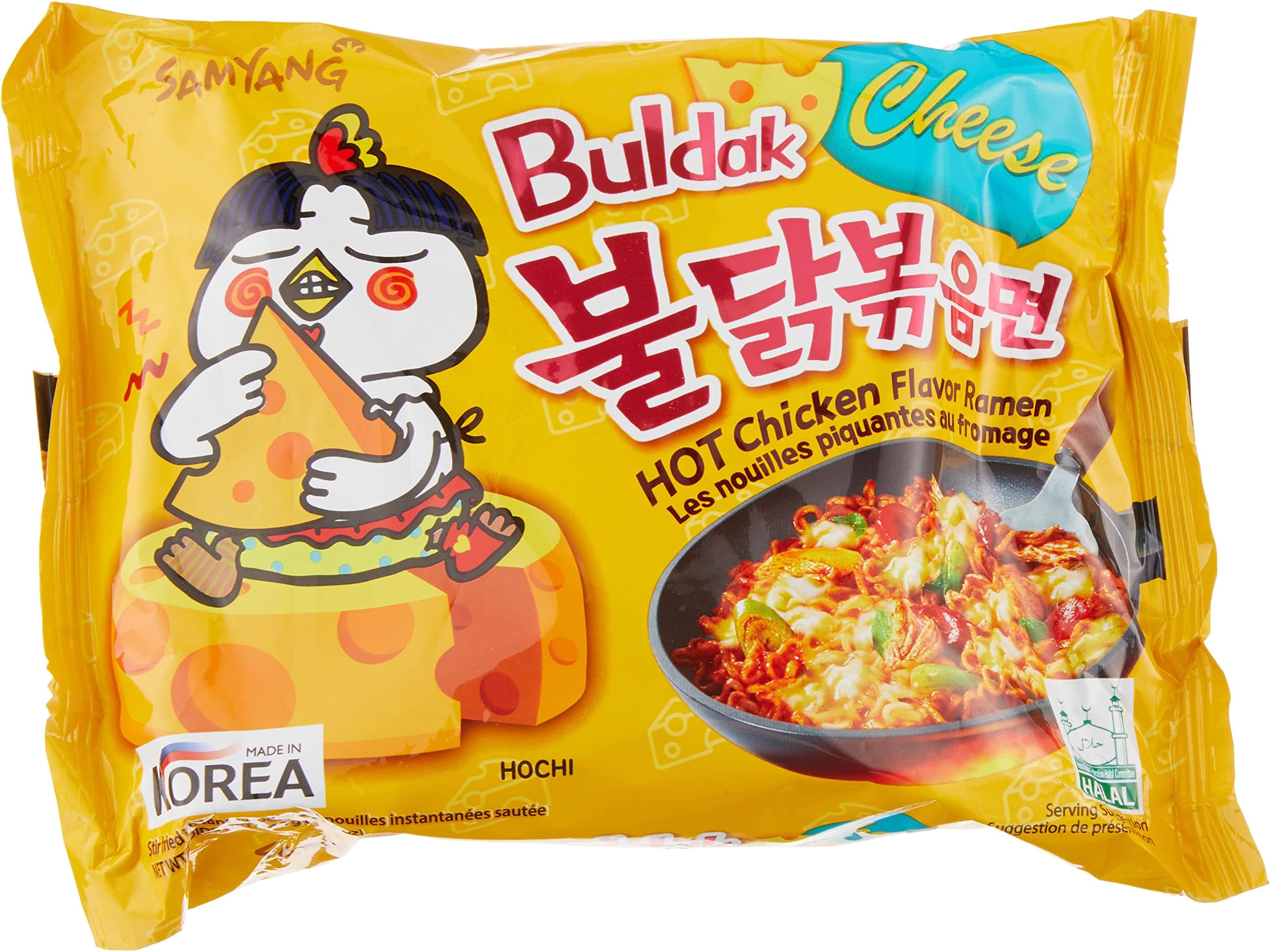 Hot Chicken Ramen Cheese Noodles 140 gramsSingle Pack