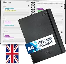 A4 Academic Diary 2026 Week to View – Weekly Planner for Students, Study Schedule Notebook, Daily Organiser, Work Schedule Book, Personal Time Management Planner, July 2025 – July 2026