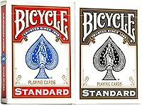 Bicycle Rider Back Playing Cards Standard Index Red & Black 2-Pack | Premium Poker, Blackjack & Game Night Decks