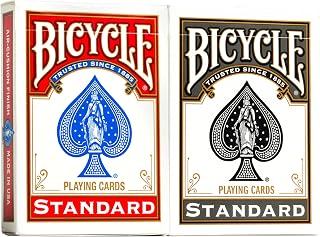 Bicycle Rider Back Playing Cards Standard Index Red & Black 2-Pack | Premium Poker, Blackjack & Game Night Decks