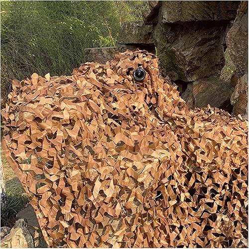 Vista 158 de Jolan Red de camuflaje de 2 × 9.8 ft 3 × 13.1 ft 3 × 16.4 ft 3 × 19.7 ft 4 × 26.2 ft 5 × 16.4 ft, red de sombra, desierto de red de camuflaje, red