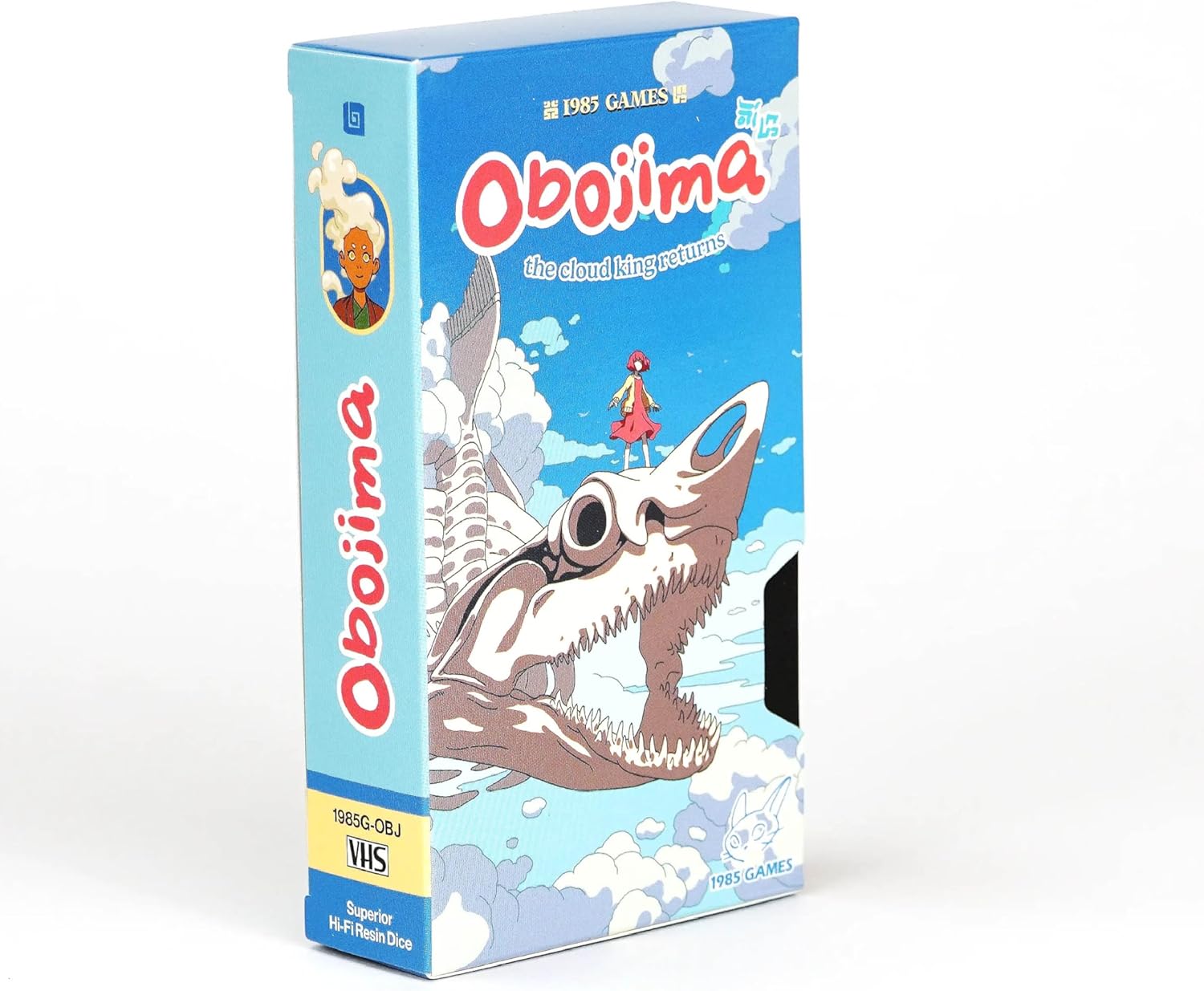 VHS Dice - Spirit Dice Set for Tabletop RPGs, Retro-Inspired Gaming Dice with Unique Designs from the World of Obojima