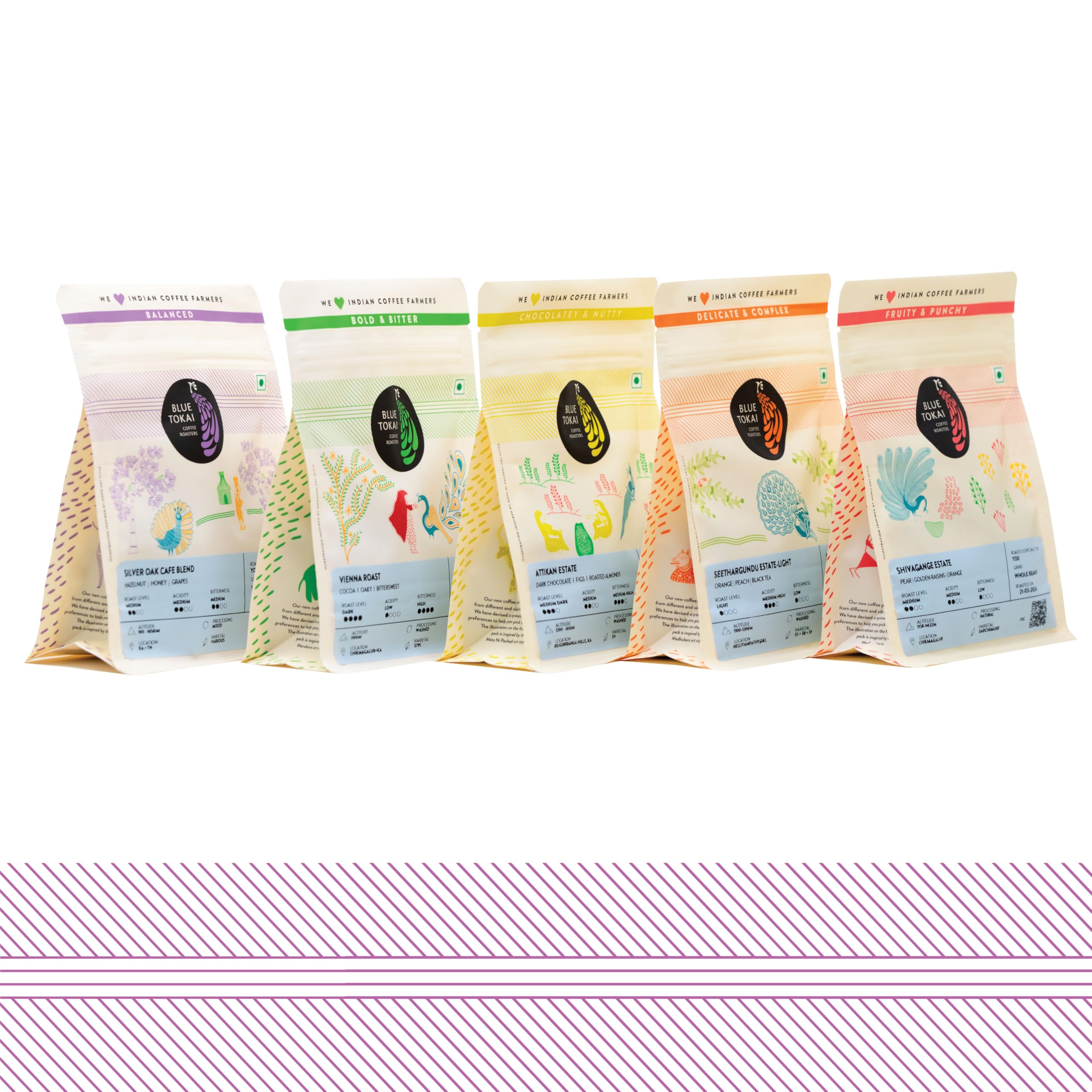 Blue Tokai Coffee Roasters 5 In 1 Explorer Pack Pouch - Light To