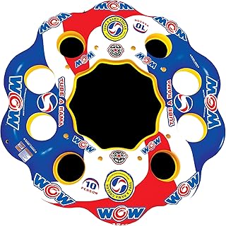 Wow Sports Tube-A-Rama Inflatable Floating Island - Holds Up to 10 People