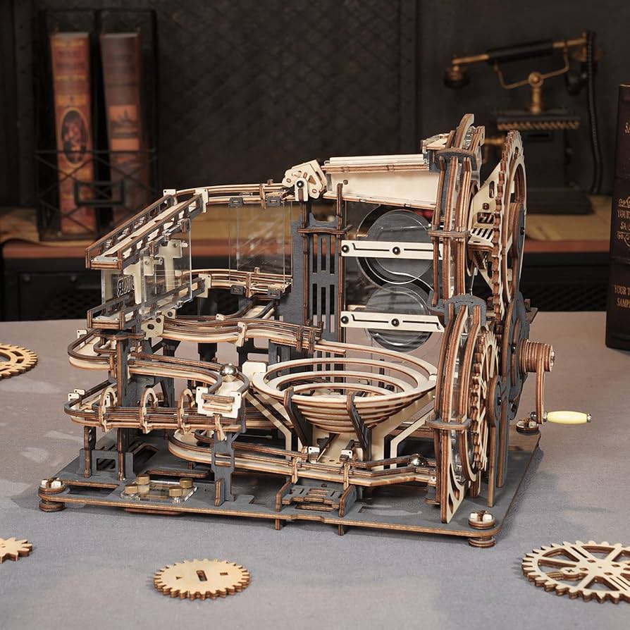 ROKR MARBLE RUN DIYキット Amazon.com: ROKR Marble Run Model Building Kit, 3D Puzzles
