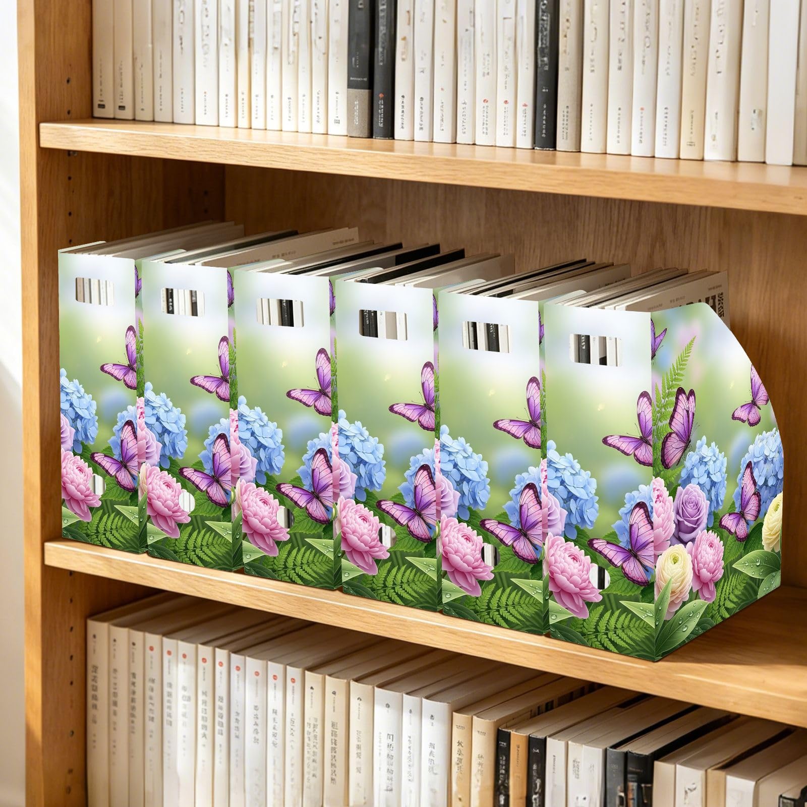 Zeitschriftensammler, Cartoon-Schmetterling, Kunststoff, Violett