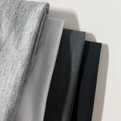 Miniatura 5 de TERSE Diademas para mujer, 4 pulgadas de ancho, bandas antideslizantes para el cabello, bandas elásticas para el sudor, accesorios para el cabello