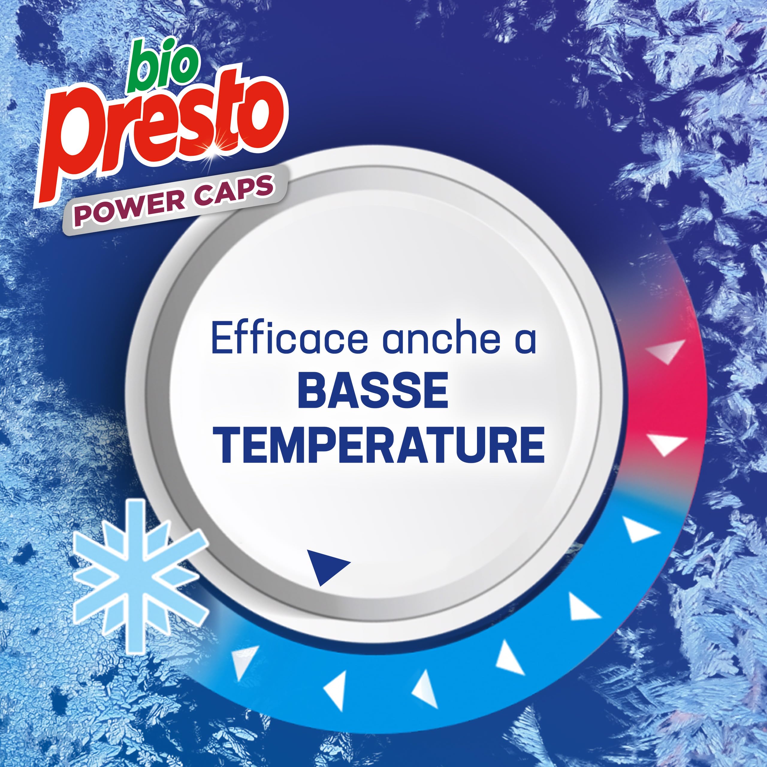 Bio Presto Power Caps - Detergente para lavadora predosificado en cápsulas, paquete de 144 lavados
