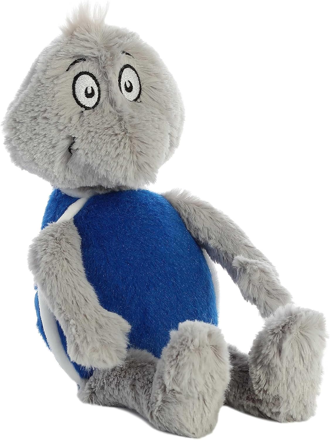 Aurora® Whimsical Dr. Seuss™ Yertle The Turtle Stuffed Animal - Officially Licensed Plush for Imaginative Play - Perfect for Kids and Adults - Gray 11 Inches
