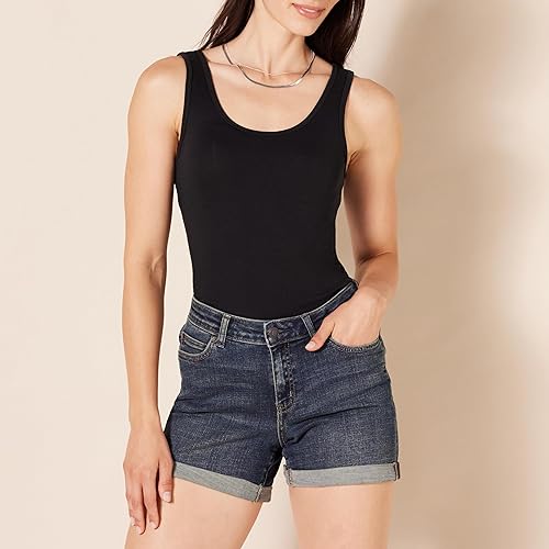 Miniatura 3 de Tienda Essentials - Camiseta ajustada sin mangas para mujer, paquete de 2