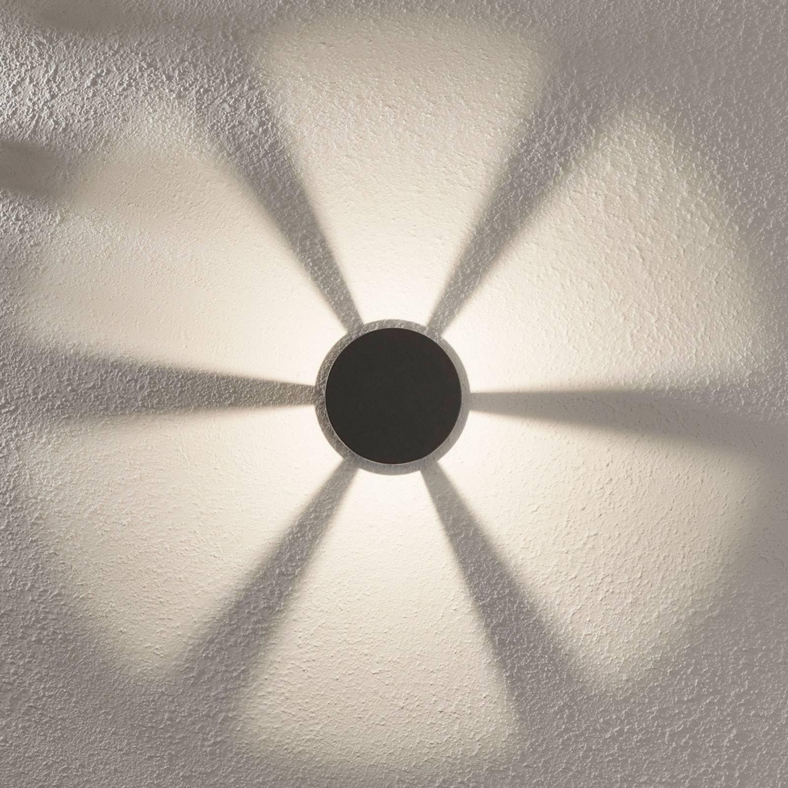 Lampada LED da esterni 'Jordis' (Moderno) colore Nero, in Alluminio (1 luce, lampadina inclusa) di Lindby | lampioncino, paletto luminoso, lampada da viale, lampione