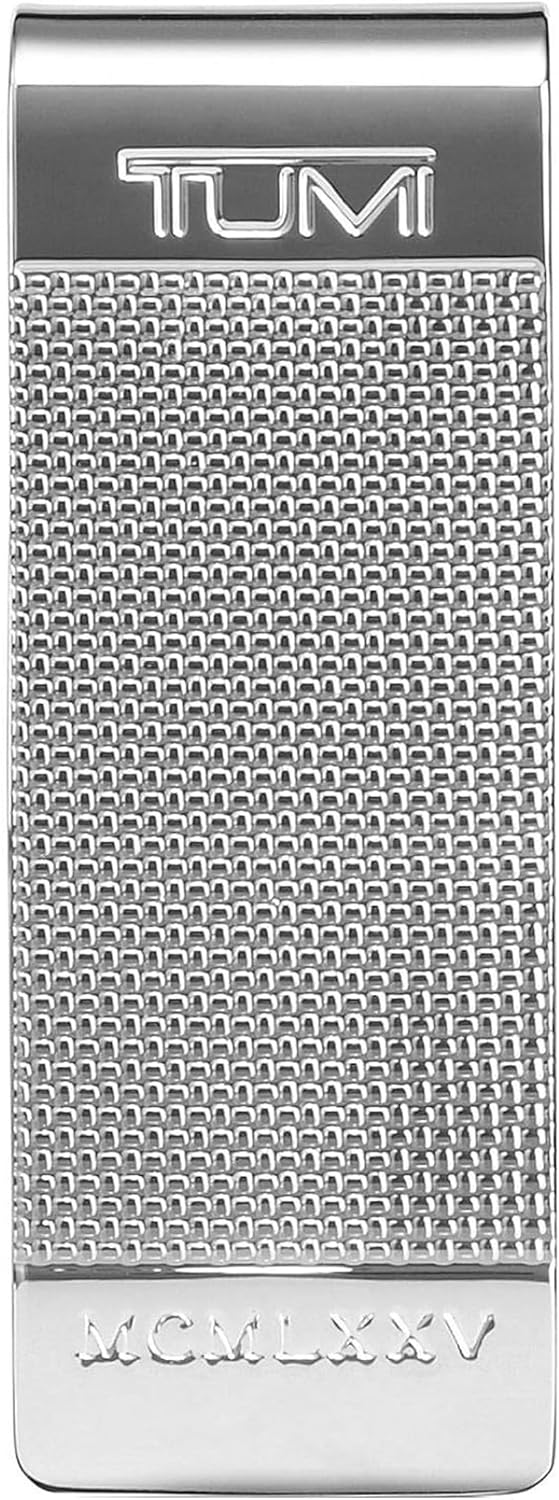 TUMI - Nassau Ballistic Etched Money Clip - Men's and Women's Metal Wallet