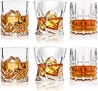 DeeCoo Premium 10, 11 OZ Scotch Glasses - Old Fashioned Whiskey Glasses/Style Glassware for Bourbon/Rum/Bar Tumbler Set of 6