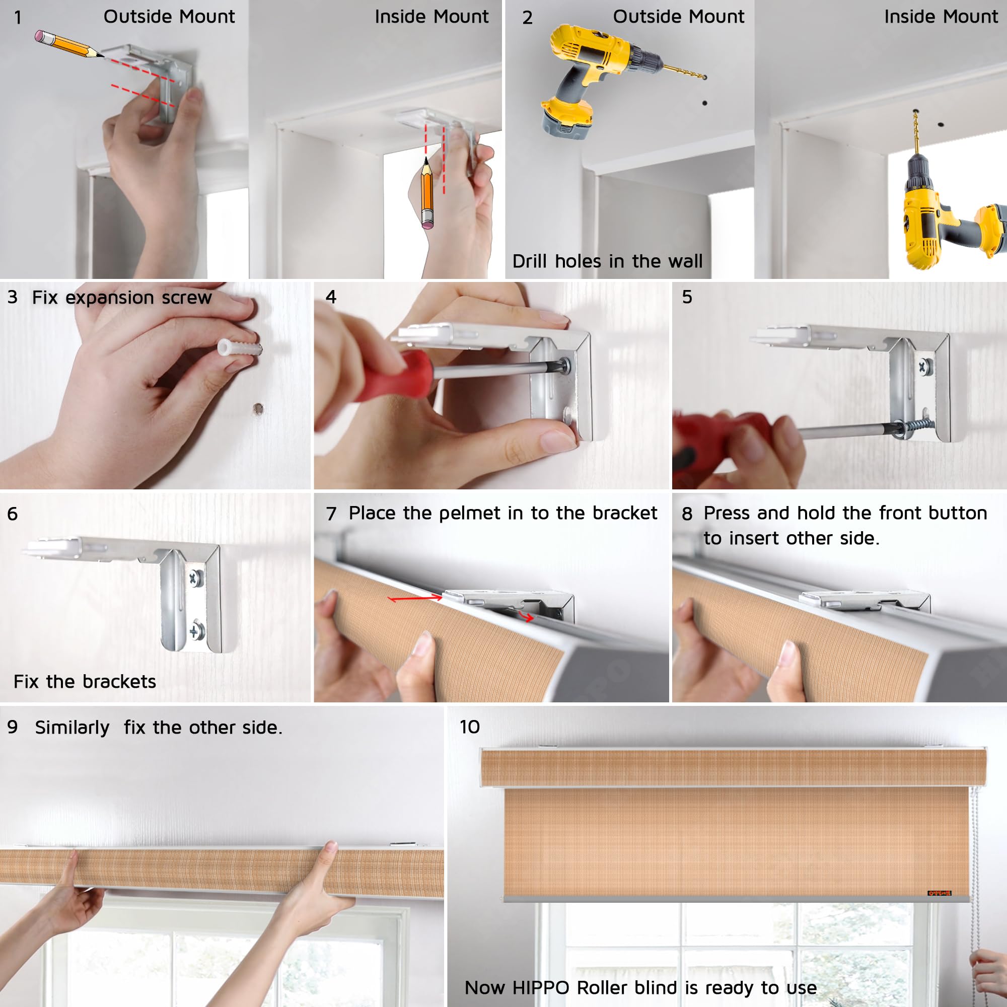 Outdoor Roller Blind - 95% UV Protection -7